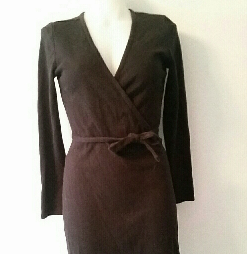 Black wrap dress